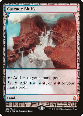 Cascade Bluffs card from Zendikar Expeditions