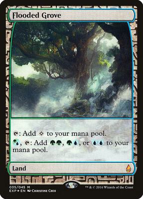 Flooded Grove card from Zendikar Expeditions
