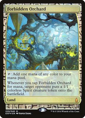 Forbidden Orchard card from Zendikar Expeditions