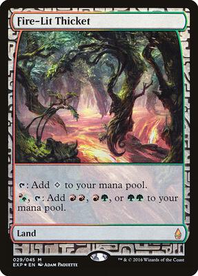 Fire-Lit Thicket card from Zendikar Expeditions