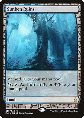 Sunken Ruins card from Zendikar Expeditions