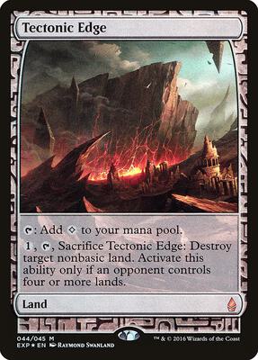 Tectonic Edge card from Zendikar Expeditions