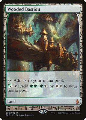 Wooded Bastion card from Zendikar Expeditions