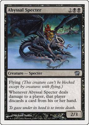 Abyssal Specter card from 8th Edition
