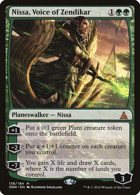 Nissa, Voice of Zendikar card from Oath of the Gatewatch