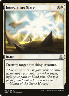 Immolating Glare card from Oath of the Gatewatch