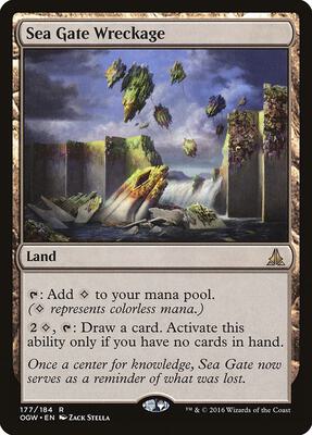Sea Gate Wreckage card from Oath of the Gatewatch