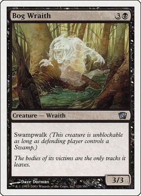 Bog Wraith card from 8th Edition