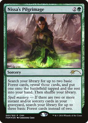 Nissa's Pilgrimage card from FNM Promos