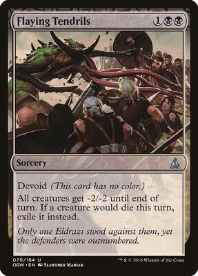 Flaying Tendrils card from Oath of the Gatewatch