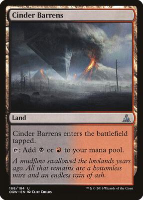 Cinder Barrens card from Oath of the Gatewatch
