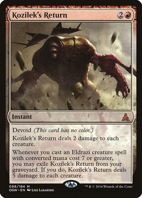 Kozilek's Return card from Oath of the Gatewatch
