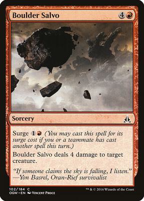Boulder Salvo card from Oath of the Gatewatch