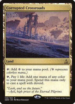 Corrupted Crossroads card from Oath of the Gatewatch