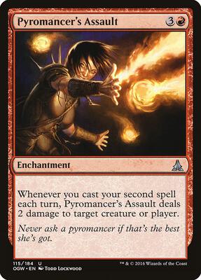 Pyromancer's Assault card from Oath of the Gatewatch