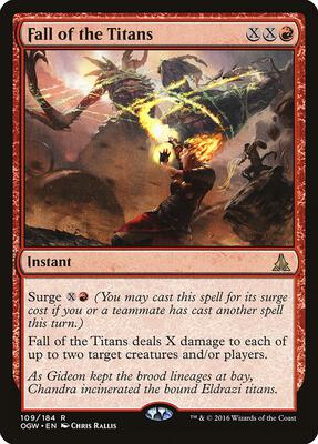 Fall of the Titans card from Oath of the Gatewatch