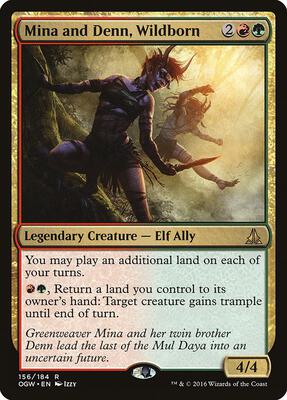Mina and Denn, Wildborn card from Oath of the Gatewatch