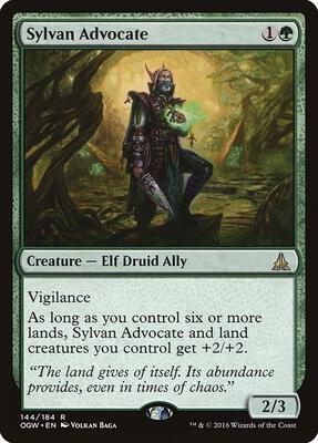 Sylvan Advocate card from Oath of the Gatewatch