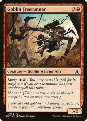 Goblin Freerunner card from Oath of the Gatewatch