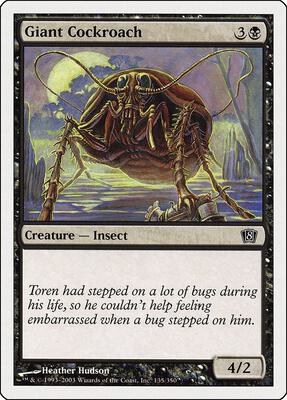 Giant Cockroach card from 8th Edition