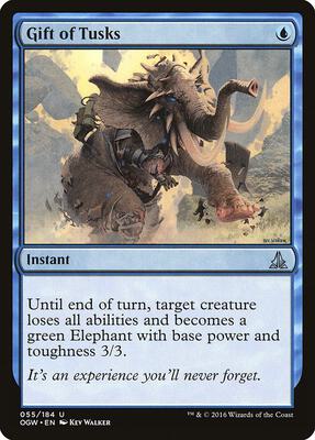 Gift of Tusks card from Oath of the Gatewatch