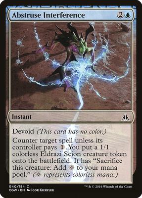 Abstruse Interference card from Oath of the Gatewatch