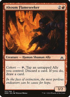 Akoum Flameseeker card from Oath of the Gatewatch