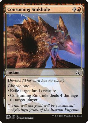 Consuming Sinkhole card from Oath of the Gatewatch