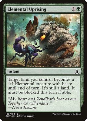 Elemental Uprising card from Oath of the Gatewatch