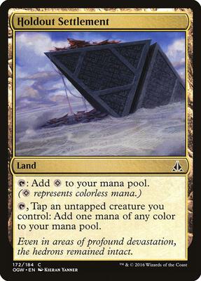 Holdout Settlement card from Oath of the Gatewatch