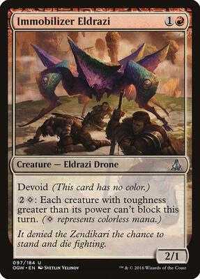 Immobilizer Eldrazi card from Oath of the Gatewatch
