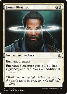 Iona's Blessing card from Oath of the Gatewatch