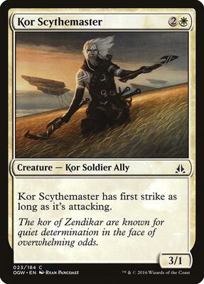 Kor Scythemaster card from Oath of the Gatewatch
