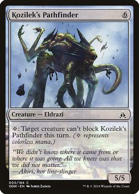 Kozilek's Pathfinder card from Oath of the Gatewatch