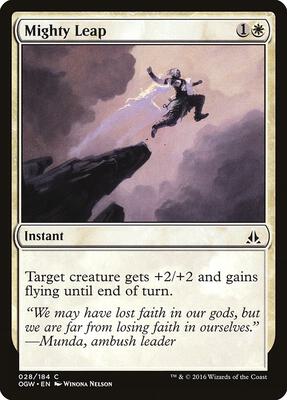 Mighty Leap card from Oath of the Gatewatch