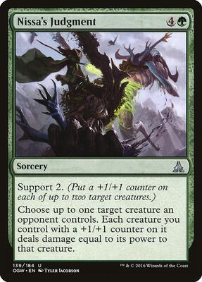 Nissa's Judgment card from Oath of the Gatewatch