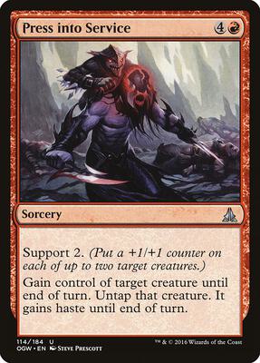 Press into Service card from Oath of the Gatewatch