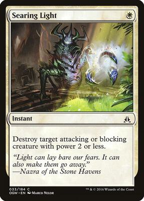 Searing Light card from Oath of the Gatewatch
