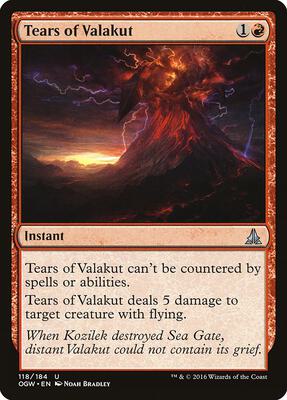 Tears of Valakut card from Oath of the Gatewatch