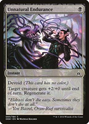 Unnatural Endurance card from Oath of the Gatewatch