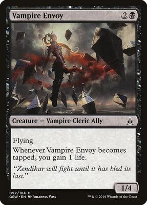 Vampire Envoy card from Oath of the Gatewatch