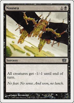 Nausea card from 8th Edition