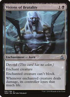 Visions of Brutality card from Oath of the Gatewatch