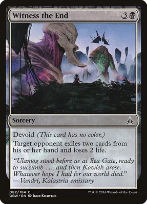 Witness the End card from Oath of the Gatewatch