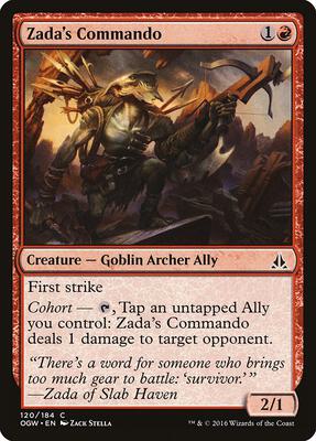 Zada's Commando card from Oath of the Gatewatch