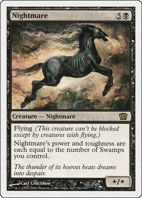 Nightmare card from 8th Edition