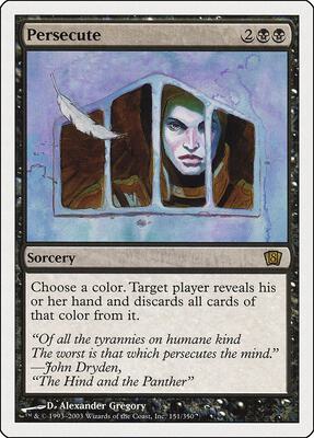 Persecute card from 8th Edition