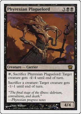 Phyrexian Plaguelord card from 8th Edition