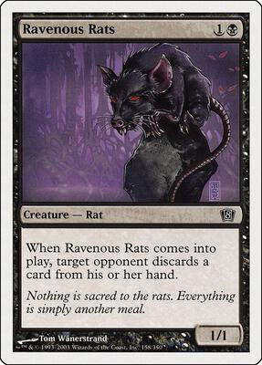 Ravenous Rats card from 8th Edition
