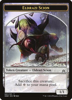 Eldrazi Scion Token (001) card from Oath of the Gatewatch
